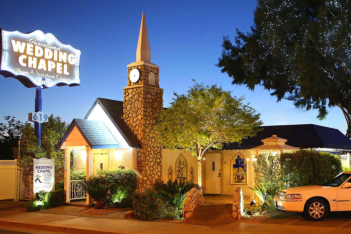 Mariage ou vœux à la chapelle de Graceland à Las Vegas