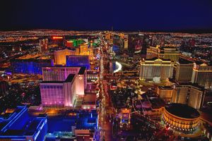 Survol de nuit du Strip de Las Vegas en hélicoptère