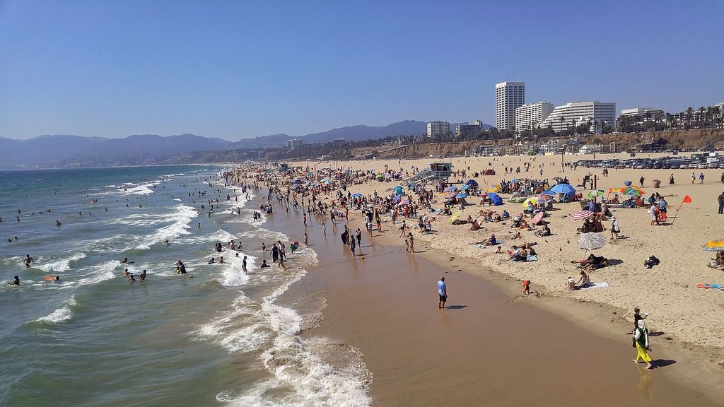 plage de Santa Monica Los Angeles